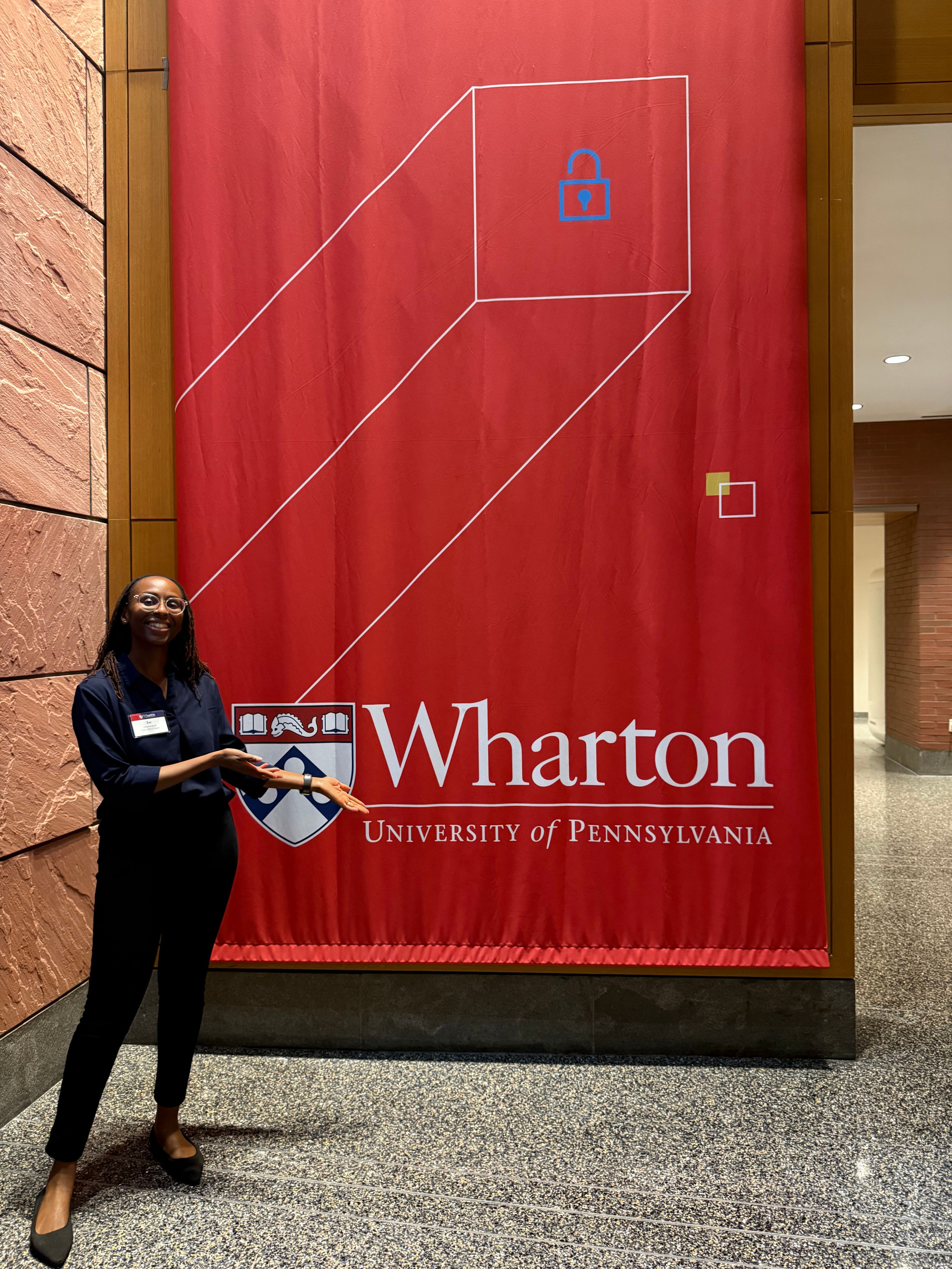 Ire representing INSEAD at the Turner MBA Impact Investing Network & Training competition at Wharton