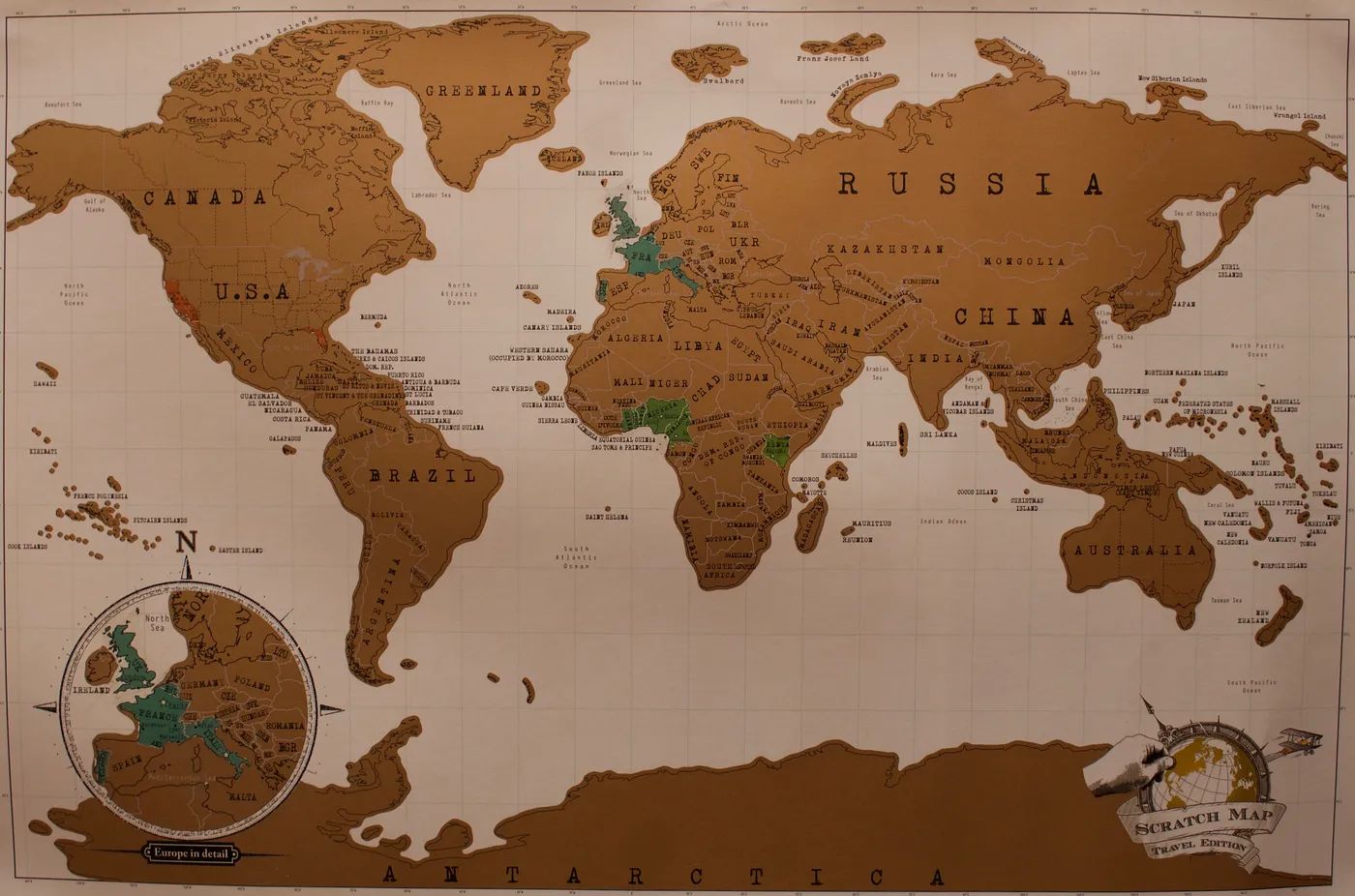 My Scratch-Off Map